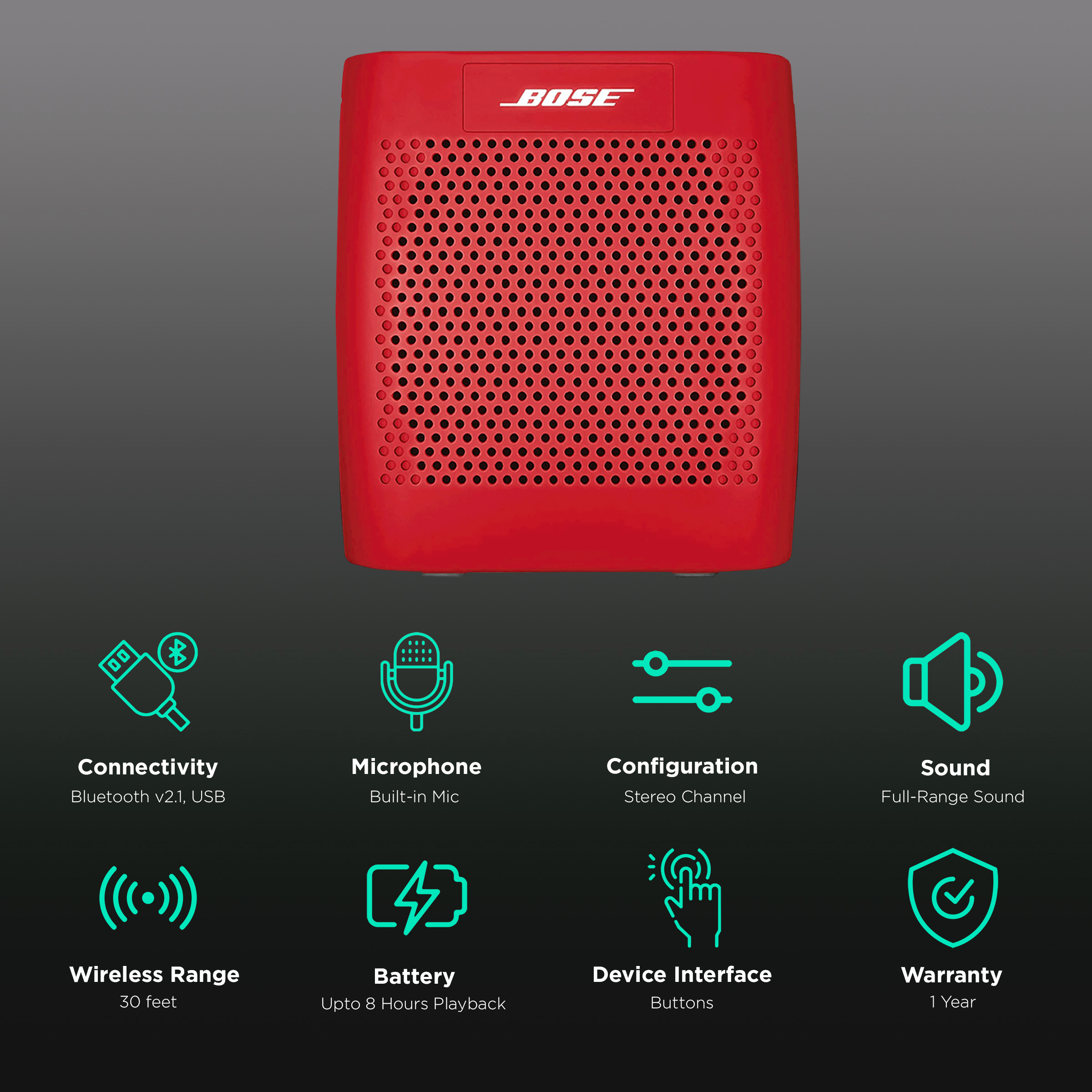 Buy Bose SoundLink Color Portable Bluetooth Speaker Clear Sound